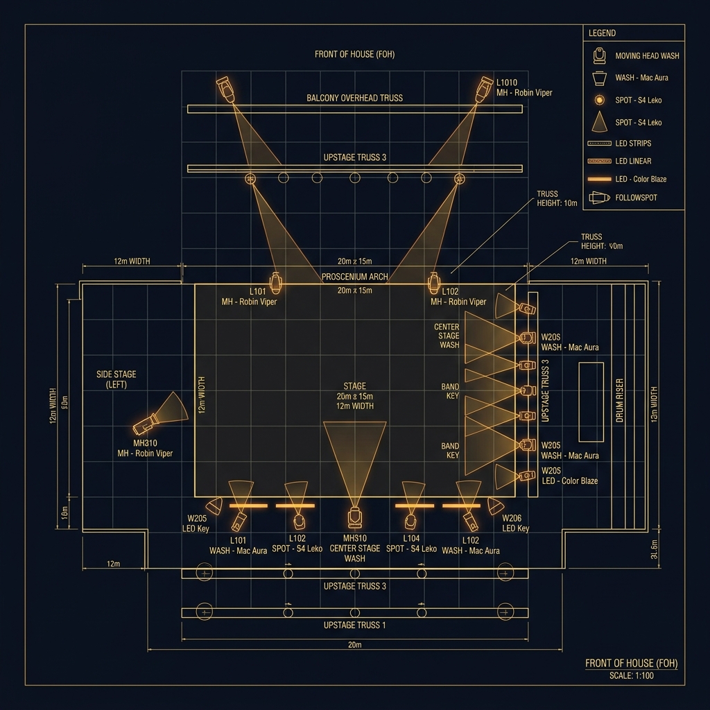 Lighting Design Visualization Plot